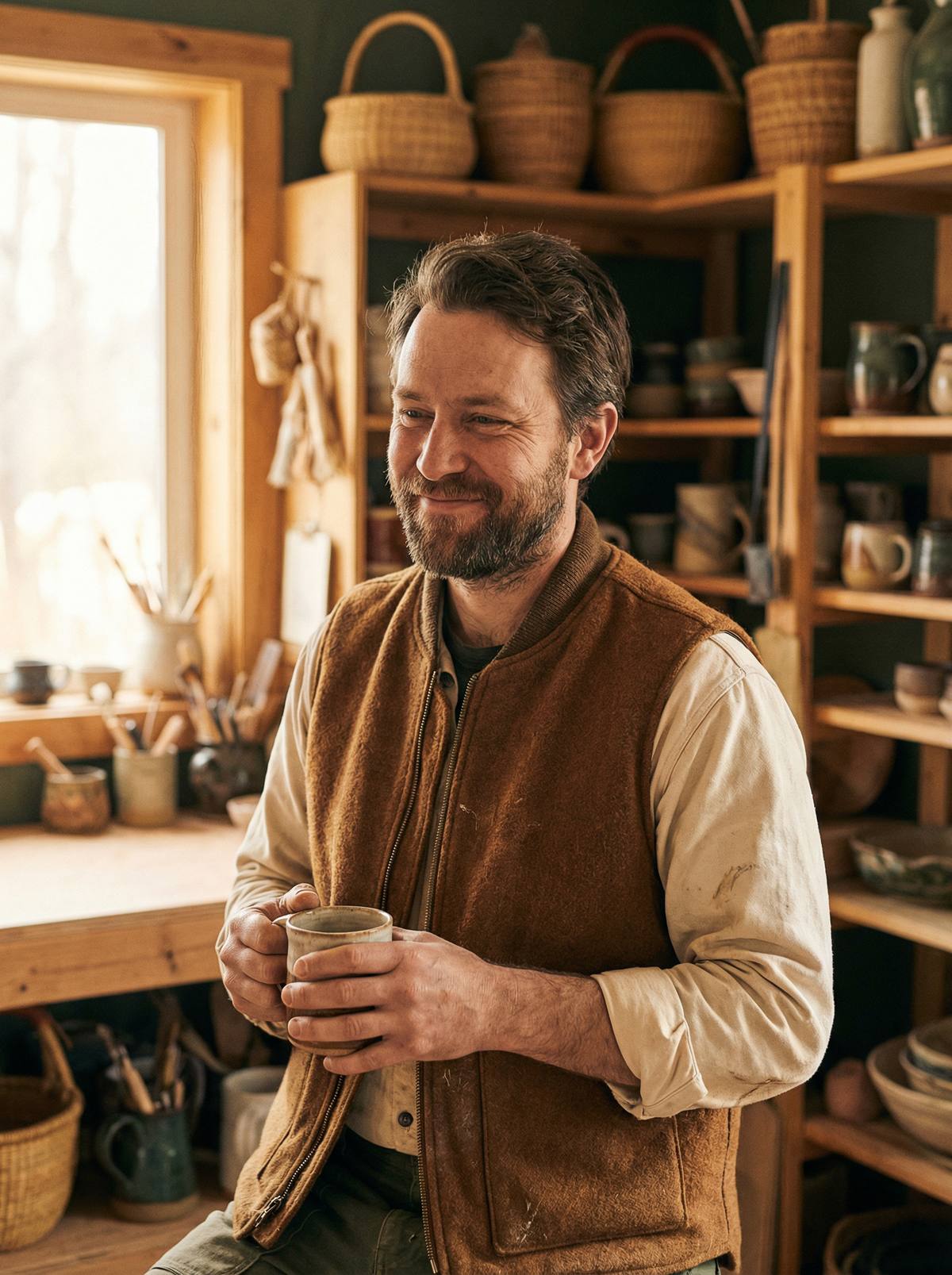 每日大赛首席匠人林木在工作室创作 - 每日大赛品牌故事